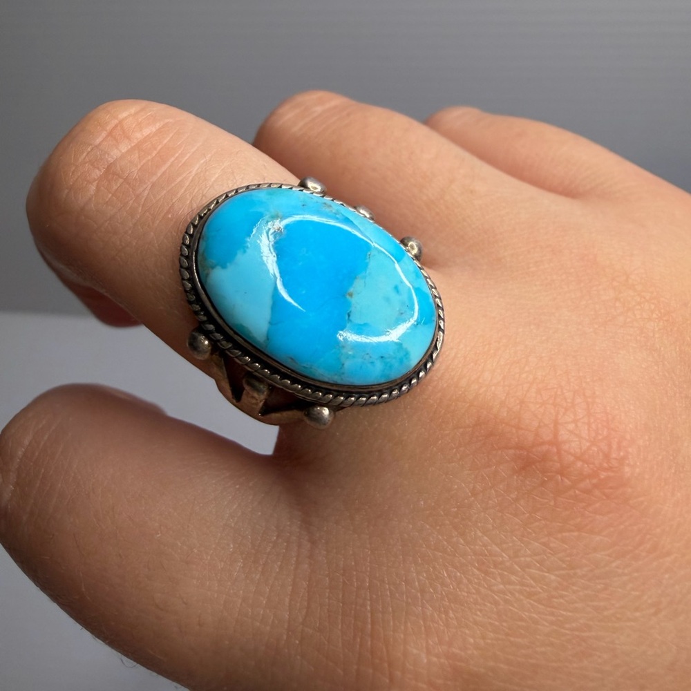 Turquoise Silver Women's Ring